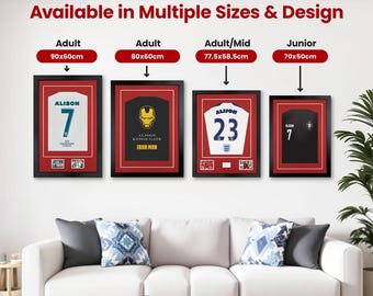 Football Shirt Frame | 3D Deep Box Frame for Soccer Jersey, Cricket & Rugby | DIY Shirt Framing Kit with Perspex | Gifts for Him
