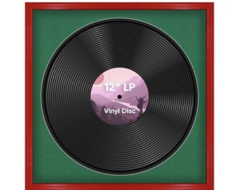 16x16 Vinyl Record Frame | 16" LP Album Display |Record Wall Frame | Vinyl Album Cover Holder in Modern Classic Style