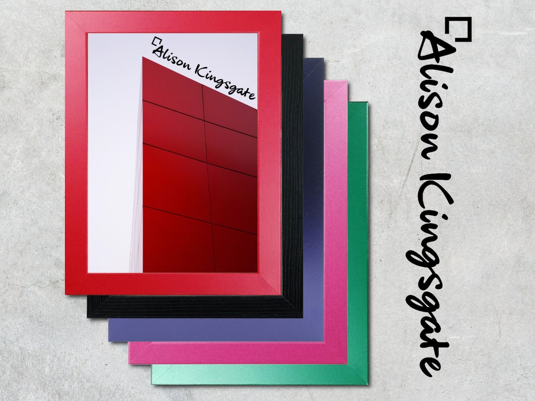 A5 A3 A1 A2 A4 Colourful Wall Art Picture Frames, Red Black Picture ...