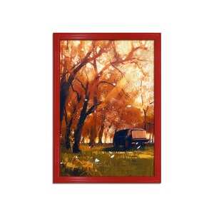 A1 A2 A4 A5 A3 Colourful Wall Art Picture Frames, Black Purple Pink Red Green Friends Gifts Photo Frames, Classic Style Red