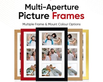 Multi Picture Frame – Family Photo Collage Frame in Modern Style | Available in Different Sizes & Colors