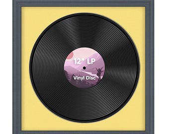 16x16 Vinyl Record Frame | 16" LP Album Display |Record Wall Frame | Vinyl Album Cover Holder in Classic Style