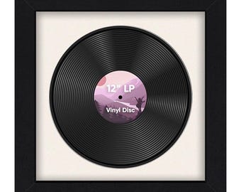 16x16 Vinyl Record Frame | 16" LP Album Display |Record Wall Frame | Vinyl Album Cover Holder in Modern Style