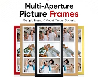 Multi Picture Frame – Family Photo Collage Frame in Modern Style | Available in Different Sizes & Colors