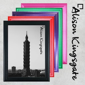 A1 A2 A4 A5 A3 Colourful Wall Art Picture Frames, Black Purple Pink Red Green Best Friends Gifts Photo Frames, Classic Style Picture Frames