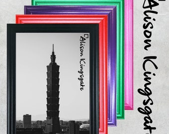 Classic Style Picture Frames Black Purple Red Pink Green Home Photo Poster Frames Square Frames A1 A2 A3 A4 A5 A6 ALL SIZES