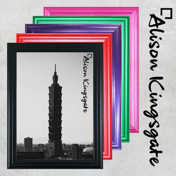 Classic Style Picture Frames Black Purple Red Pink Green Home Photo Poster Frames Square Frames A1 A2 A3 A4 A5 A6 ALL SIZES