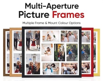 Multi Picture Frame – Family Photo Collage Frame in Modern Style | Available in Different Sizes & Colors