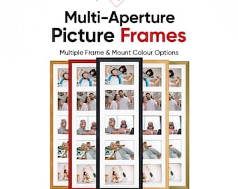 Multi Picture Frame – Family Photo Collage Frame in Classic Style | Available in Different Sizes & Colors