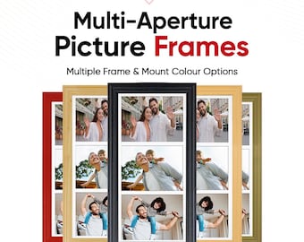 Multi Picture Frame – Family Photo Collage Frame in Classic Style | Available in Different Sizes & Colors