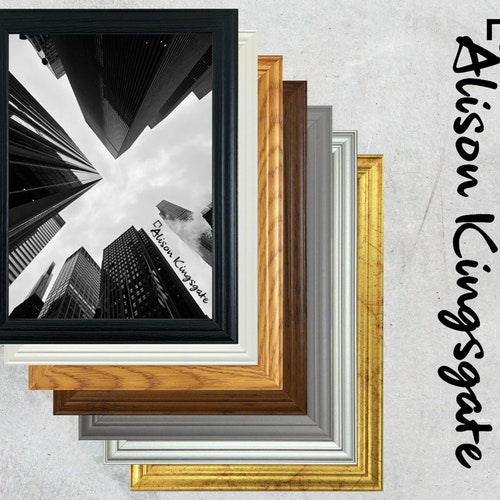 A1 A2 A3 A4 A5 Black Picture Frame Classic Gold Silver White Poster Frame 