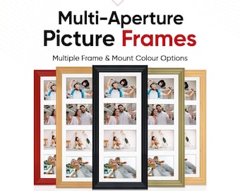 Multi Picture Frame – Family Photo Collage Frame in Classic Style | Available in Different Sizes & Colors