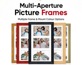 Multi Picture Frame – Family Photo Collage Frame in Classic Style | Available in Different Sizes & Colors