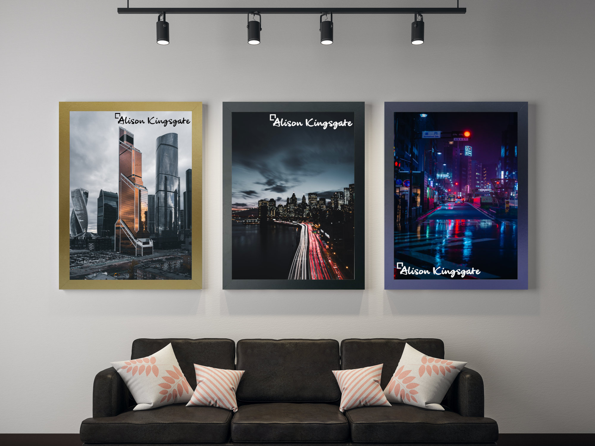 A5 A3 A1 A2 A4 Picture Frames, Oak White Walnut Black Picture Frame, Colourful Gold Wall Art Photo Frames, Modern Thin Picture Frames