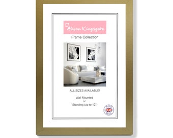 Modern Thin style Gold and Silver Picture Frames Photo Frames Square Frames A1 A2 A3 A4 A5 A6 ALL SIZES