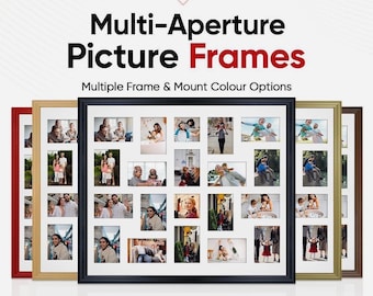Multi Picture Frame – Family Photo Collage Frame in Classic Style | Available in Different Sizes & Colors