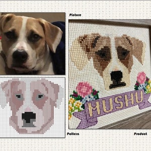 PATTERN - Custom Pet Portrait Cross-stitch