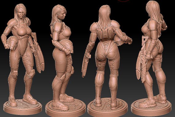 Model 16 - Cut and Keyed - 1/4 scale 3d printable files