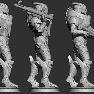 Model 5: CUT/Keyed & UNCUT versions STL printable file (3 poses)
