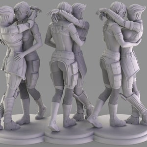 Model 6 - Embrace Eternity - STL print ready files - VER1 CUT and KEYED