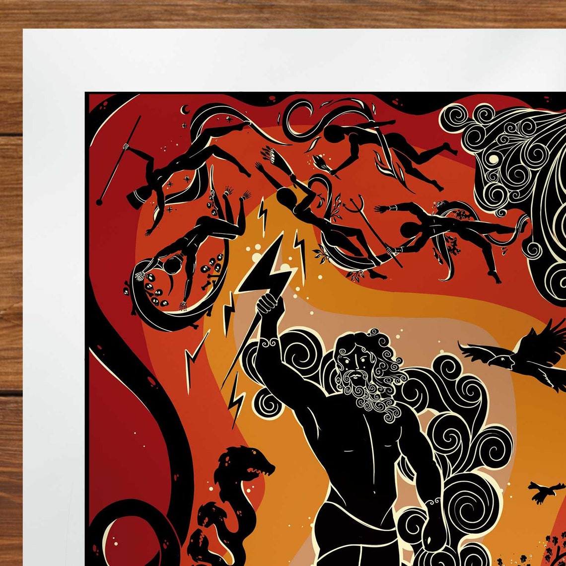 Zeus King of the Gods: Greek Mythology Print Gods and - Etsy UK