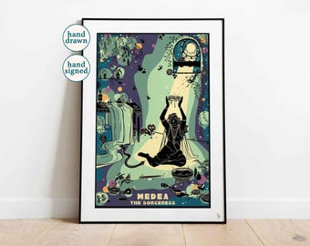Medea the Sorceress Art Print: Greek Mythology Wall Decor (A4, A3, A2)