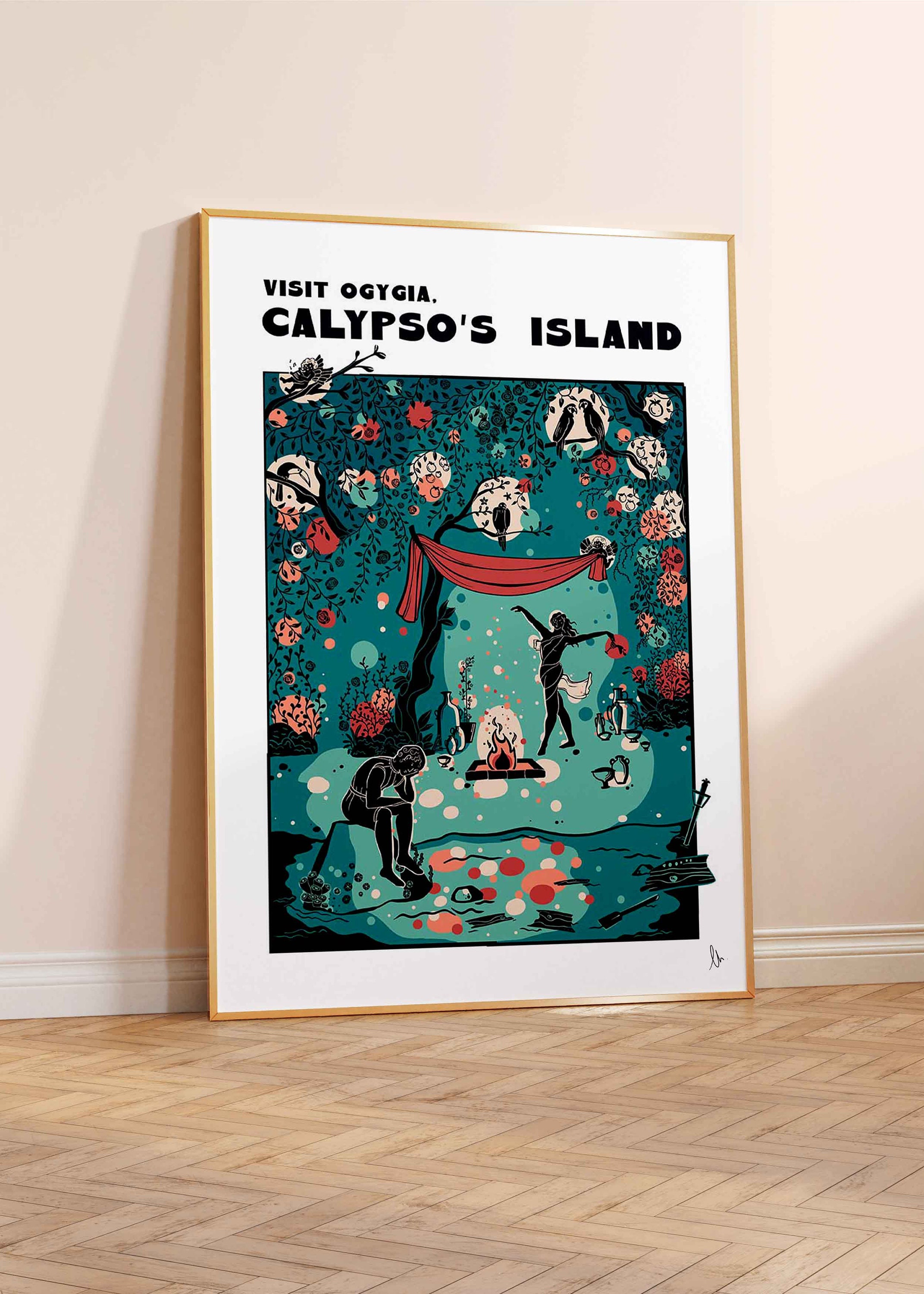 Calypso's Island Ogygia Print, Greek Mythology Artwork, Ancient Greece  Travel Poster, Gods and Goddesses Home Decor, A4, A3 - Etsy