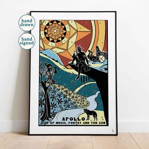 Impressão de Apolo: Arte de parede da mitologia grega (A4, A3, A2)