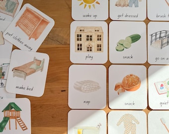 Editable Daily Routine Cards for Kids, Toddler Daily Routine, Printable Daily Schedule for Kids