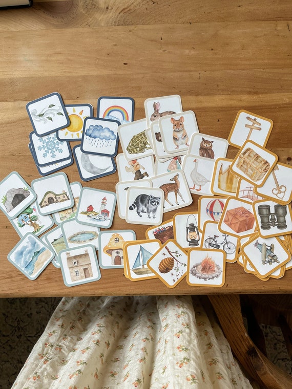 Storytelling Cards for Kids, Creative Play & Imagination, Educational Activity, Imaginative Play, Woodland Stories, Adventure Story Cards