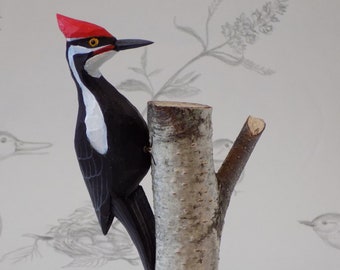 Pileated Woodpecker Woodcarving