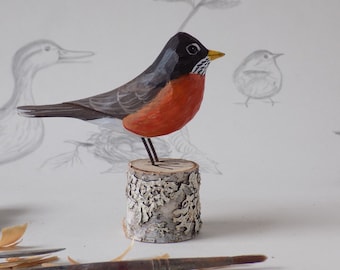Robin Woodcarving