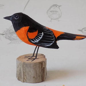 Baltimore Oriole Woodcarving