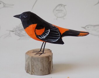 Baltimore Oriole Woodcarving
