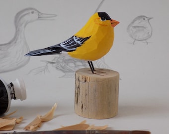 Goldfinch Woodcarving