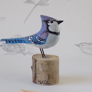Blue Jay Woodcarving