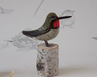 Humming Bird Woodcarving