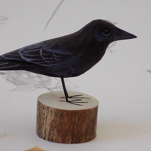 Raven Woodcarving