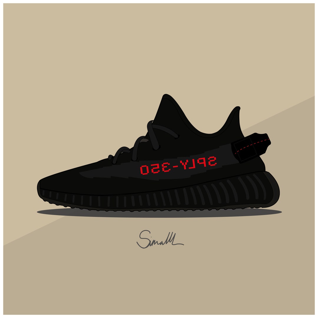 Yeezy boost 350 zwart rood sale