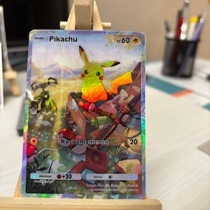 Pokémon Pocket TCG App Card - Pikachu PROMO Full Alternative Art Custom Replica