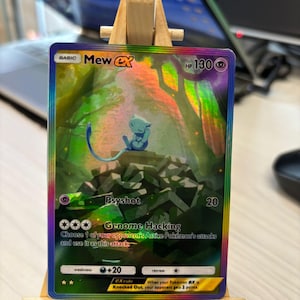 Mew Shiny Full Alternative Art Custom Replik Pokémon TCG Taschenkarte Handgemacht