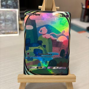 Mew Immersive Custom Card Pokémon TCG Pocket Full Art Proxy Replica (Handgemaakt, Bekijk video)