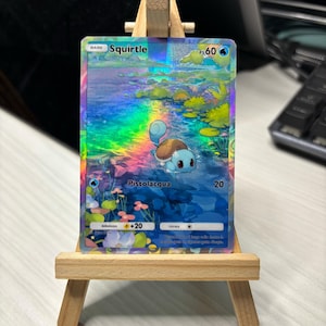 Squirtle Card Custom Pokémon TCG Pocket Full Art Proxy Replica (Handgemaakt, Bekijk video)