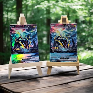 Carte Pokémon Brillante Mega Rayquaza Personnalisée Faite à la Main Effet Holographique