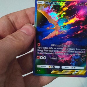 Cartão de aplicativo de bolso Pokémon TCG - Moltres Alternative Full Art Réplica personalizada