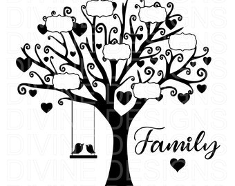 Download Family tree svg | Etsy