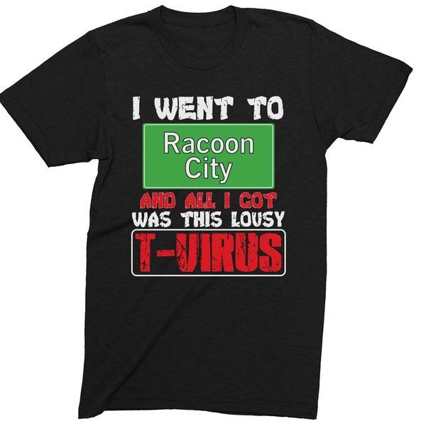 Racoon T-Virus Adults T-shirt Novelty Comedy Funny Tee Shirt