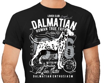 Dalmatian Dog Lovers Club Adults T-shirt Novelty Tee Shirt