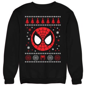 Super Spider Christmas Jumper Superhero Xmas Sweatshirt Adults & Kids Gift Present