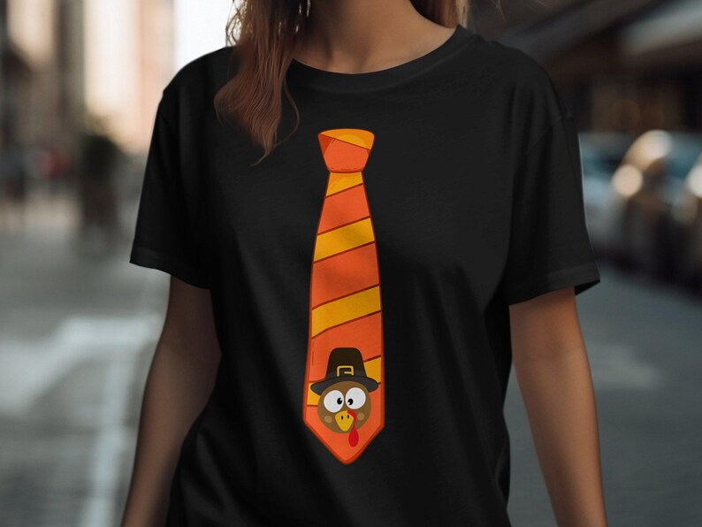 Funny Thanksgiving Turkey Tie, Hilarious Holiday Accessory, Pilgrim Hat